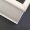 Pelmet returns or corners for composite venetian blinds 83mm textured finish white