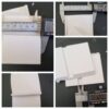 Pelmet returns or corners for composite venetian blinds 83mm smooth finish