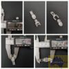 Universal joint and hanger for sloping vertical blinds, white