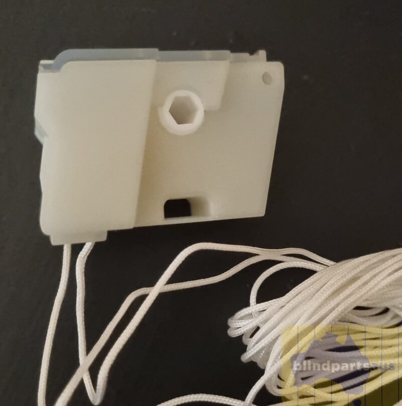 Tilter 40 x 50mm low profile Cord operated hex drive Cord for composite venetian blinds white cord