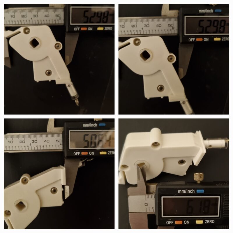 Tilter 50mm high profile wand operated Square drive style for venetian hook style