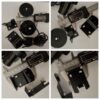 38mm Fitting kit Generic flat drive style roller blinds with retractable pin.. black long