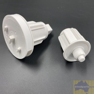 38mm Roller blind control set generic - pinned - geared - white