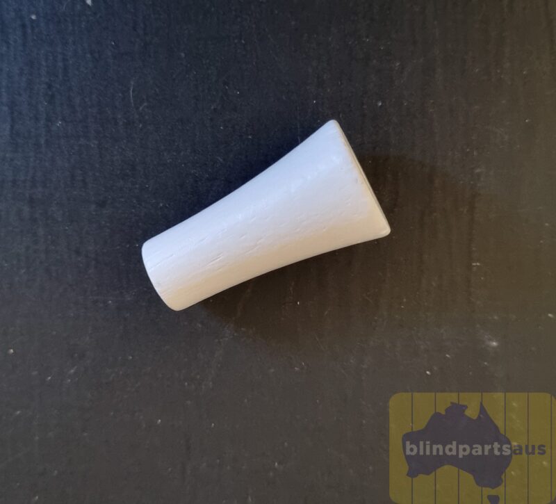 Acorn for corded blinds...small solid timber - white painted