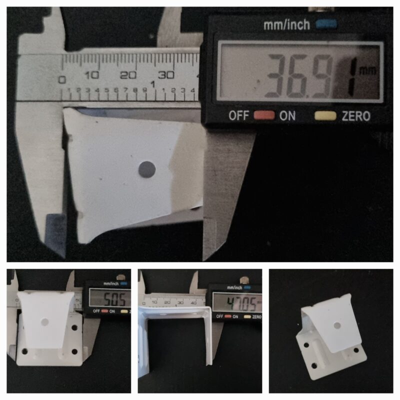 Fixing bracket for 40 x 50mm headrail venetian blinds - centre support bracket- second hand only