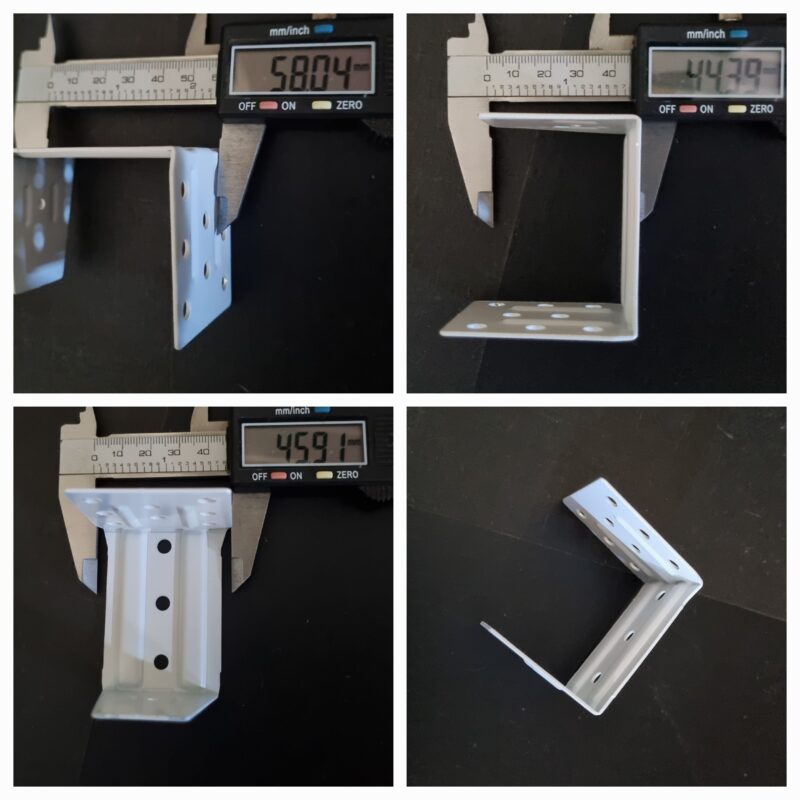 Fixing bracket 50 x 50mm headrail centre support brackets composite venetian blinds new - white