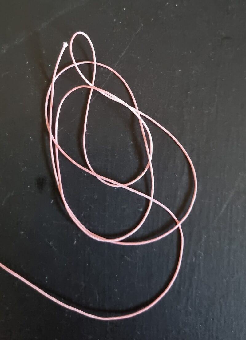 Cord 0.9mm operating or lifting cord - Rose - price per metre