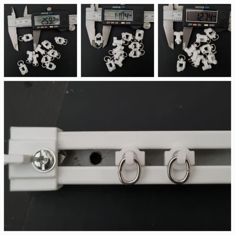 Curtain runners twin wheel suit Orton & Oslo tracks..pack of 10 brand new swivel style