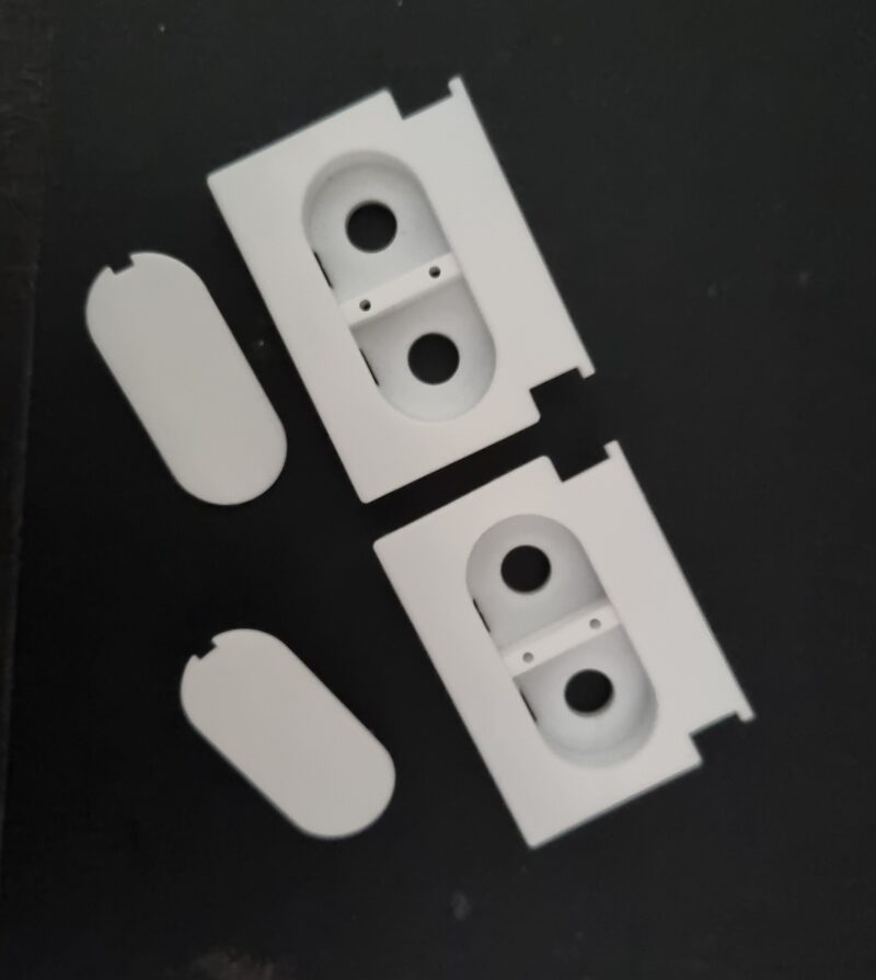 Wand operated Vertical Blind end caps unitrack or vintage track 42mm