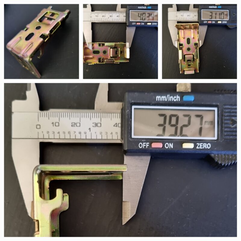 Fixing bracket 50mm aluminium venetian blinds Face Fit