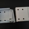 Fixing bracket 50mm white 2 Fixing bracket for venetian blinds - 50 x 50mm headrail - metal hinged - white