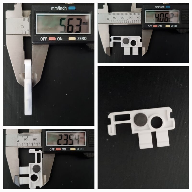 Centre magnetic support for tilt rod Suntex brand vertical blind track