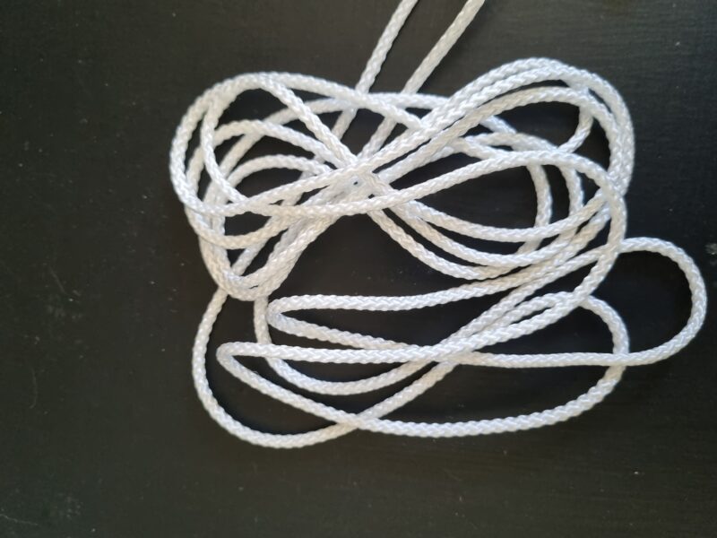 Cord Loop 1200mm drop for cellular blinds 3.2mm thick beige colour