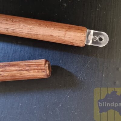Wand stained hook style tilter 1 Wand 600mm for venetian blinds with hook style tilter – stained