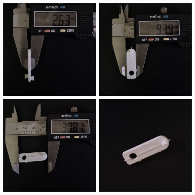 Curtain track return droppers or clips for hooks.
