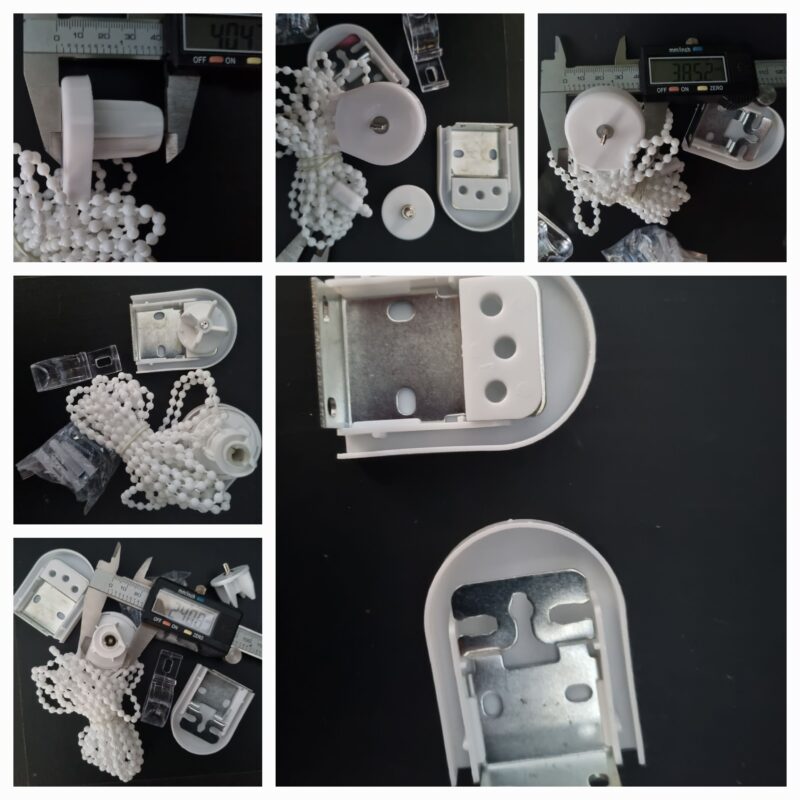 Fitting kit 265mm flat pin spotlight 25mm control unit & fitting kit for roller blinds generic brand white flat pin drive