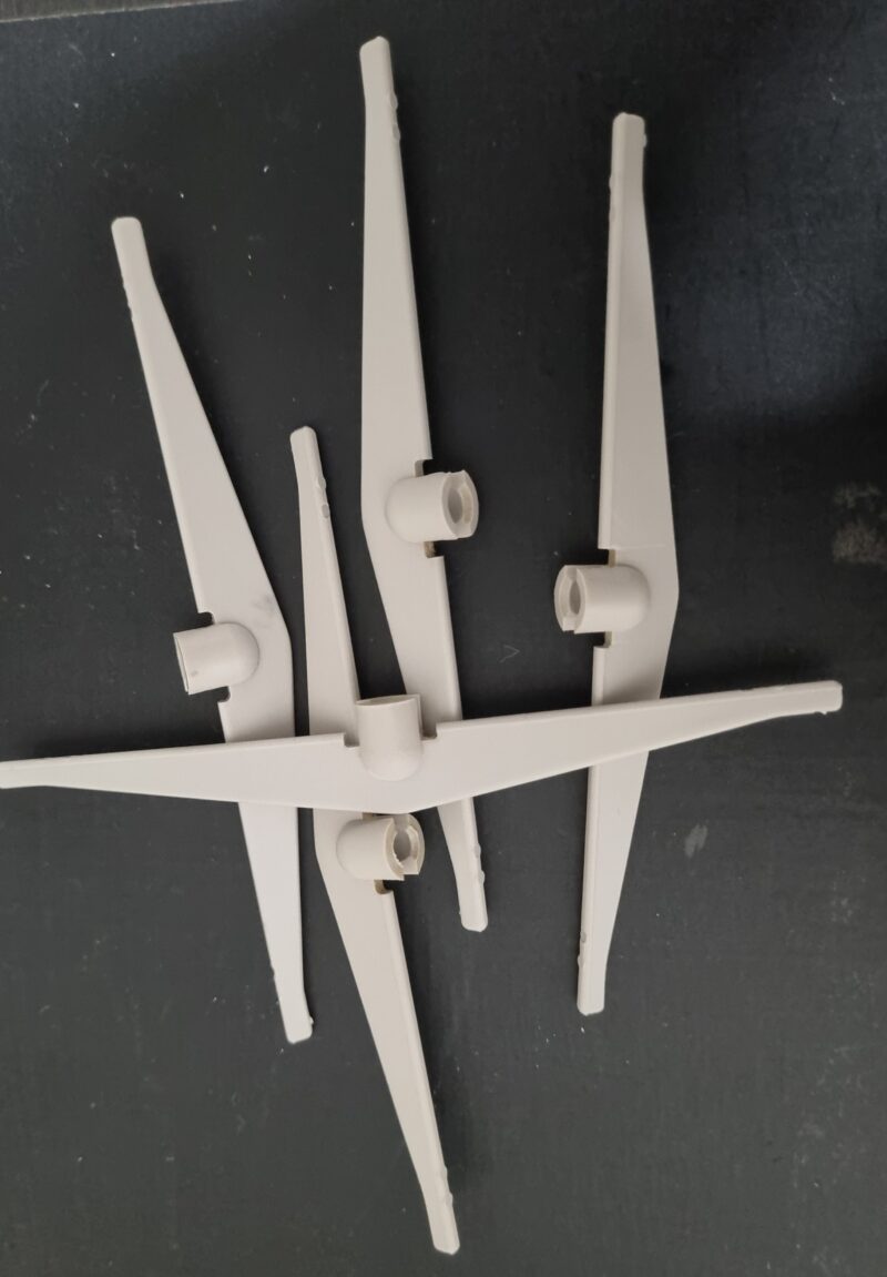 Louvre or slat hangers Faber 127mm Grey...very rare parts