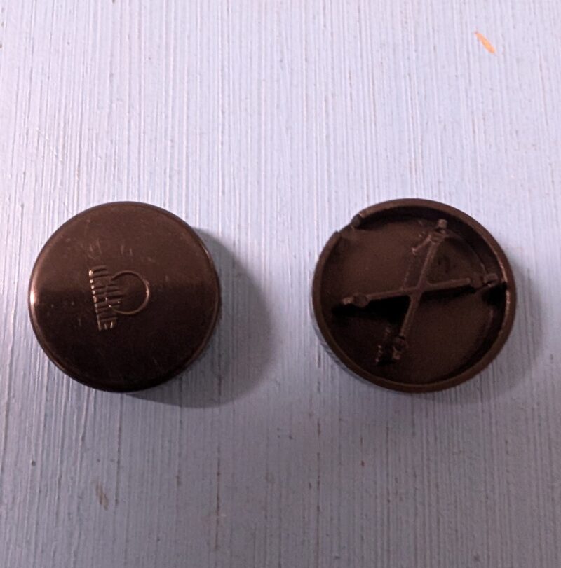 End Cap Round 21mm Bottom Rail round Uniline round - black