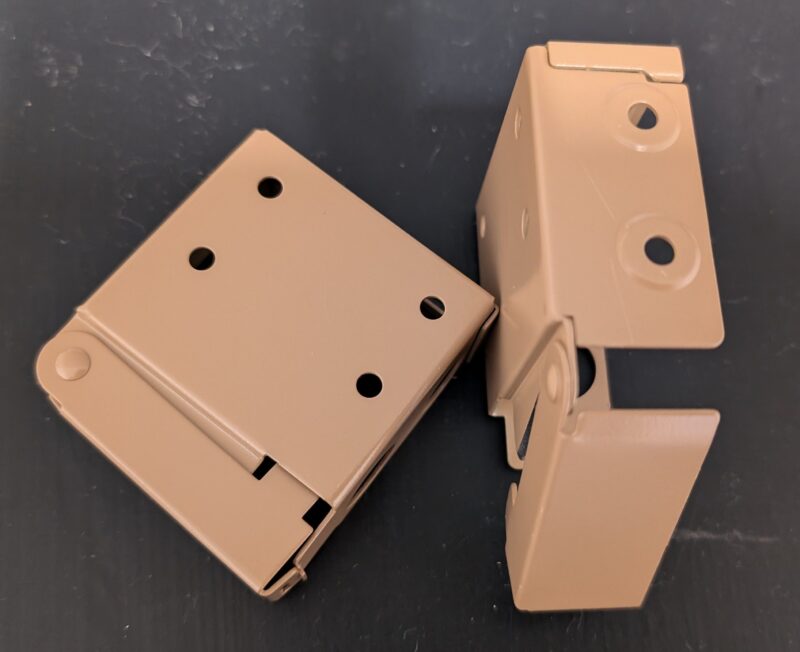 Fixing bracket 50 x 50mm high profile headrails aluminium or faux wood venetian blinds..old style new brackets Tan