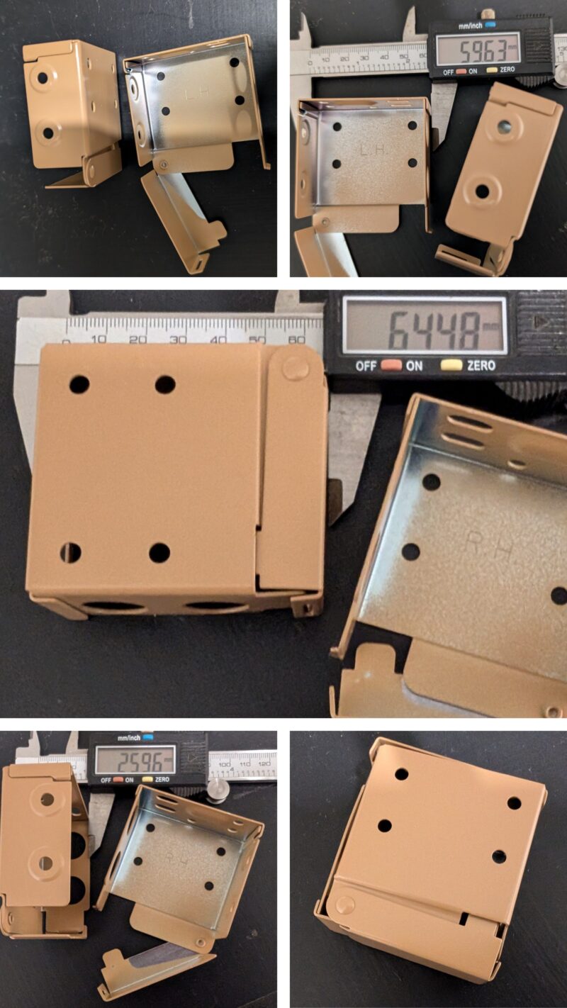 Fixing bracket 50 x 50mm high profile headrails aluminium or faux wood venetian blinds..old style new brackets Tan