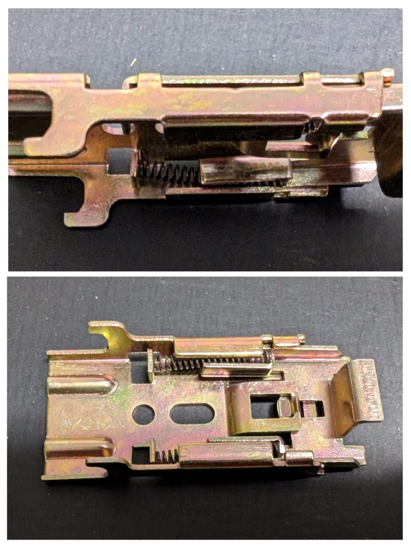 Fixing bracket 50mm top fit V2 for aluminium venetian blinds bronze colour