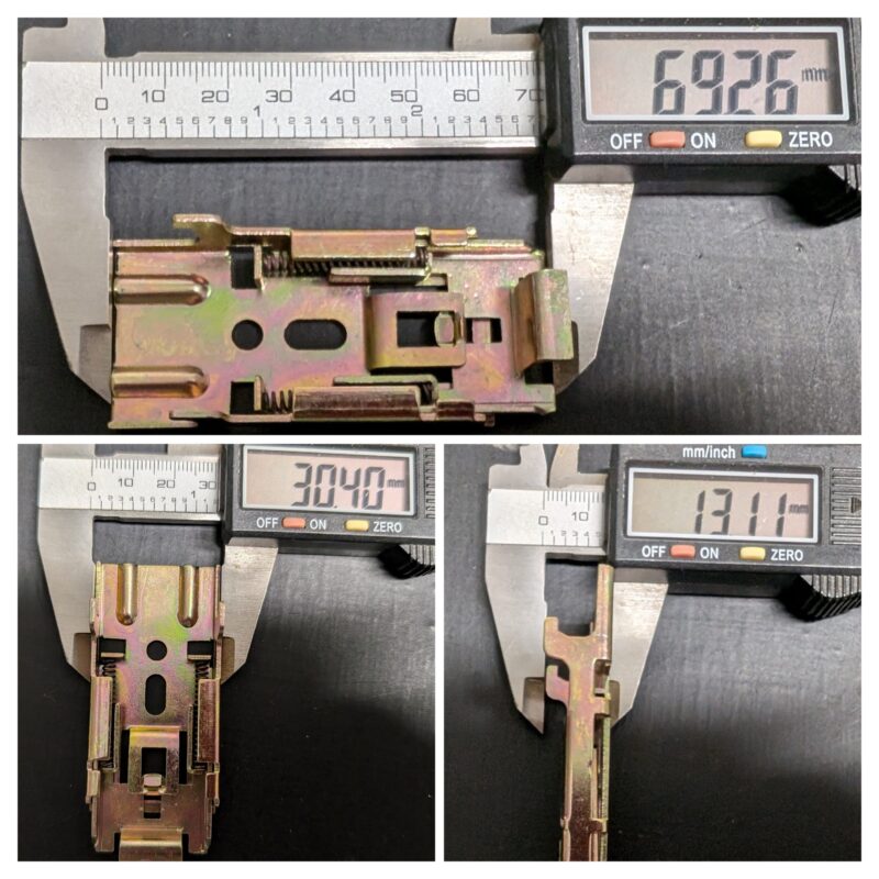 Fixing bracket 50mm top fit V2 for aluminium venetian blinds bronze colour