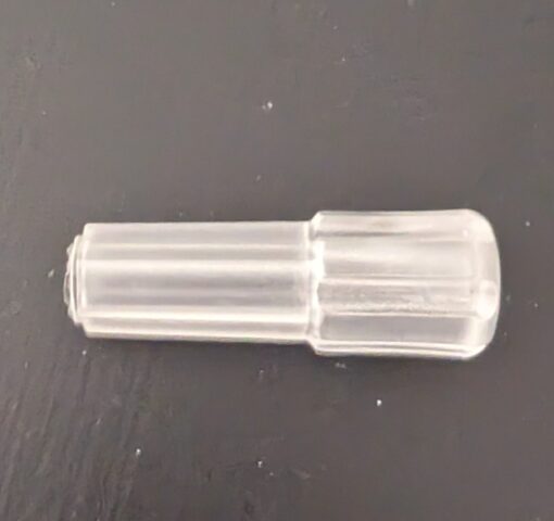 Wand knob or handle for round wands clear 7mm