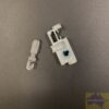 Vertical carrier removeable hook - plastic spacer white