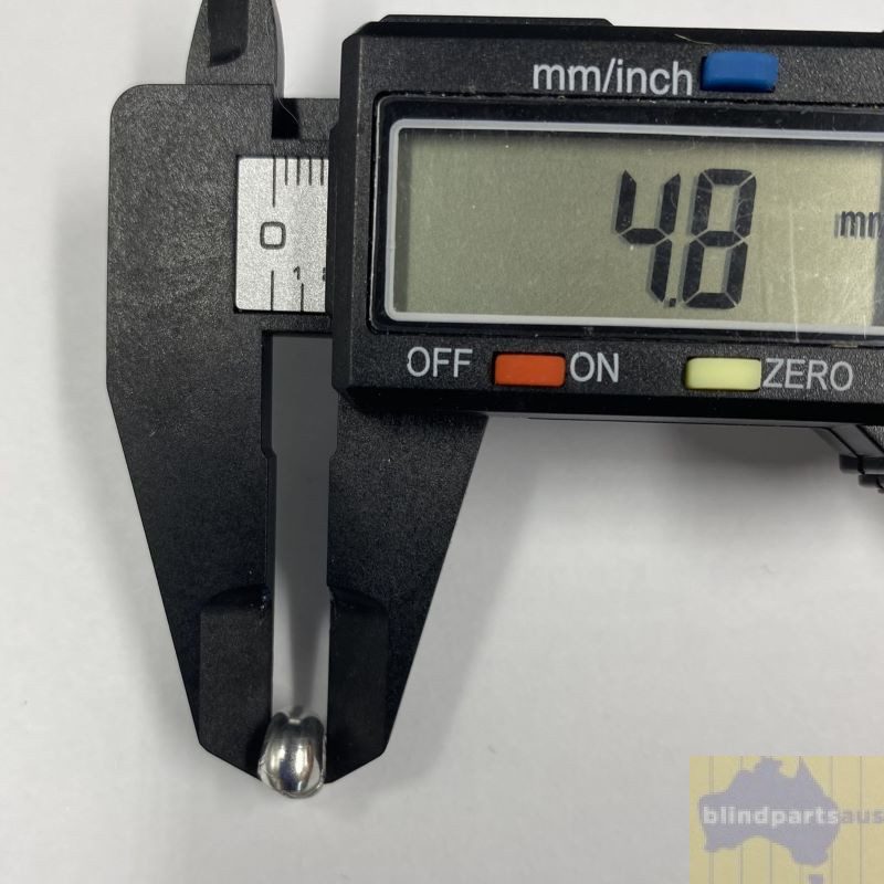 Stop ball for blind chains - metal