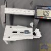 Face fit curtain bracket single adjustable white