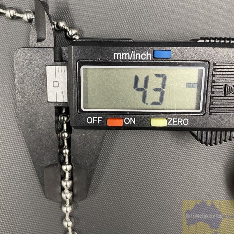 Blind chain loop 4.5mm metal