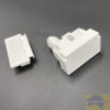 Vertical blind control set low profile track