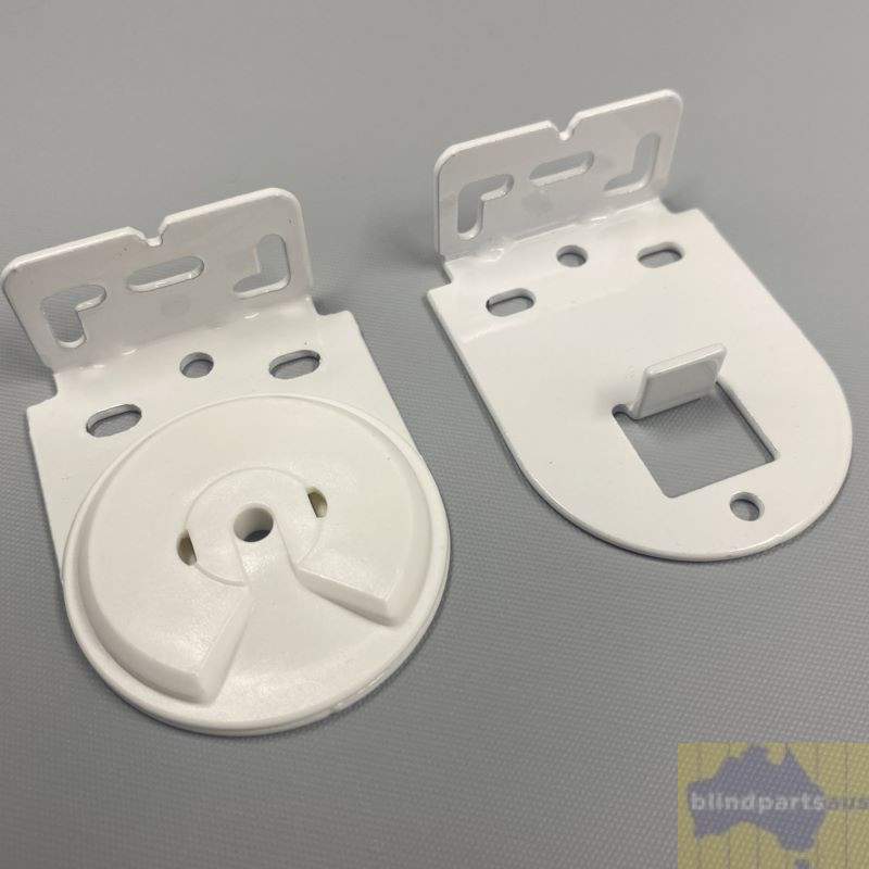 Roller blind bracket set - Uniline - white Roller blind bracket set - Uniline - white